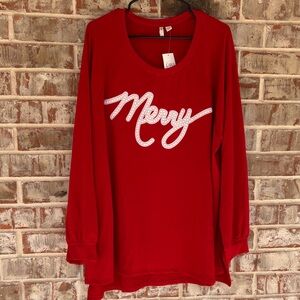 Cato’s Red Christmas Merry Sweatshirt